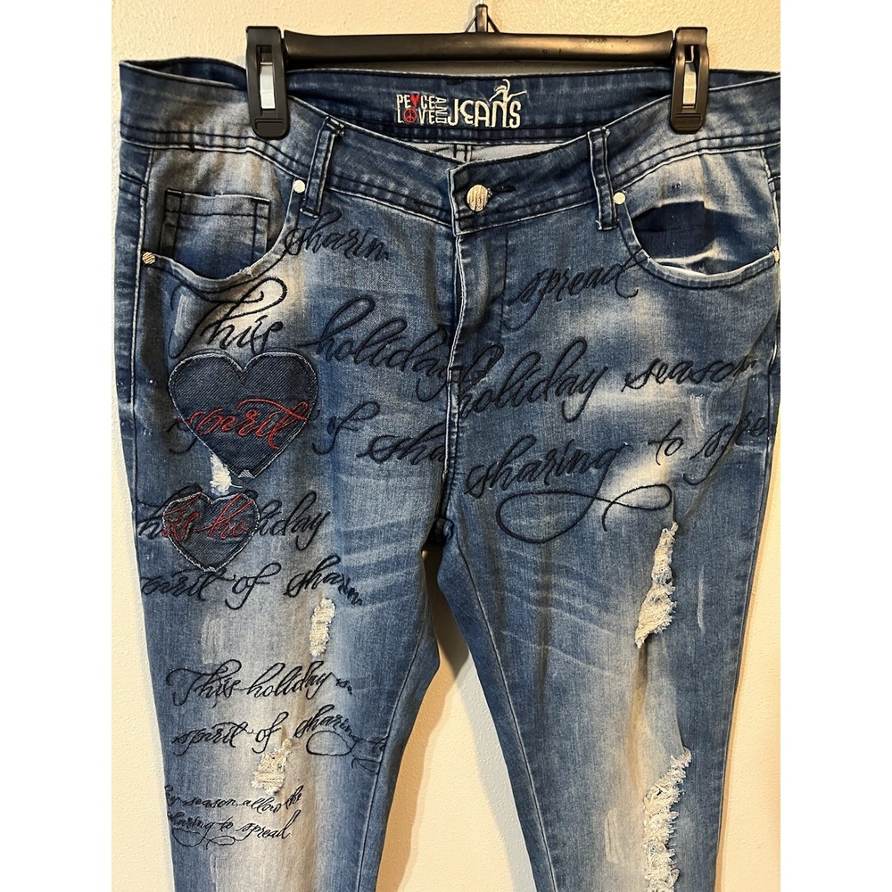 Vintage Peace‎ and Love Jeans Size Small